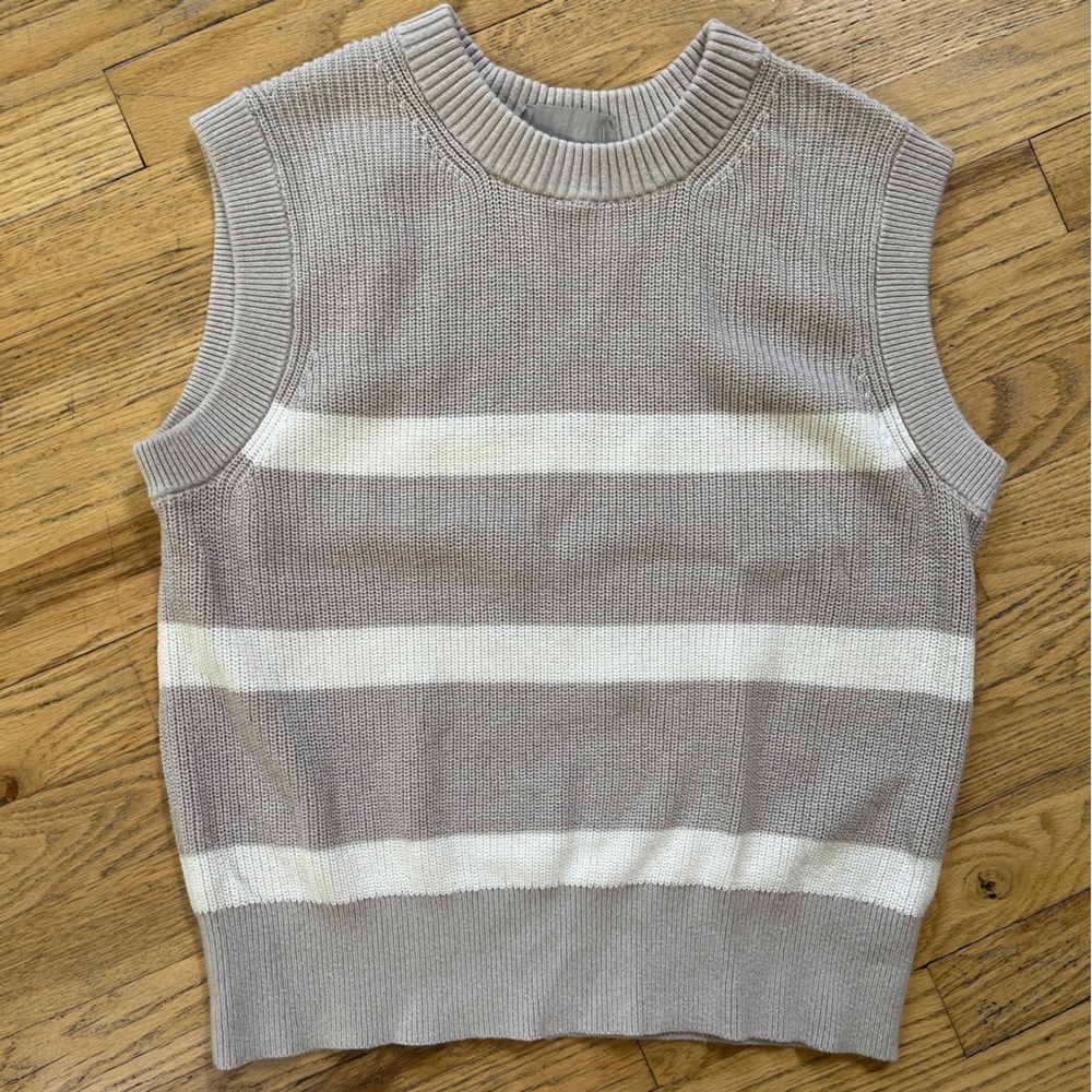 Everlane Ribbed Knit Sweater Vest